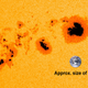 Some sunspots, hangin’ out, being big and ominous. (Image: NASA)